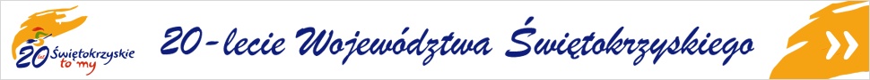 Banner 20-lecia województwa świętokrzyskiego 