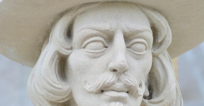 Montaż figur posłów moskiewskich i szwedzkich 