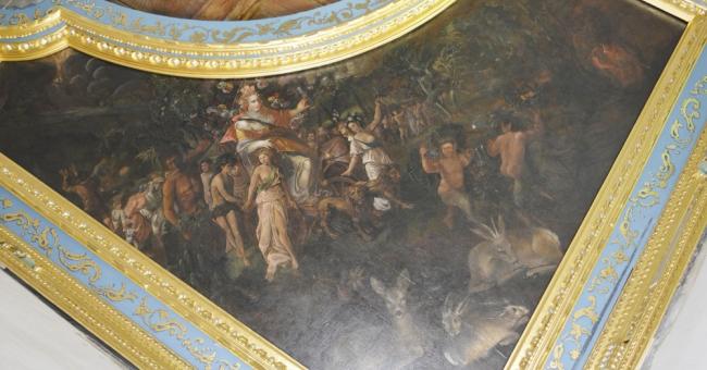 Montaż obrazu stropu ramowego
